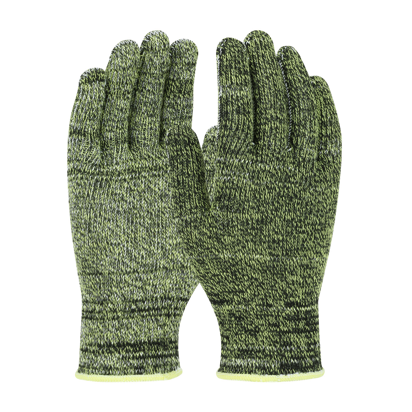 Seamless Knit PolyKor Blended Glove with Polyester Lining - Medium Weight, Green, 2XL