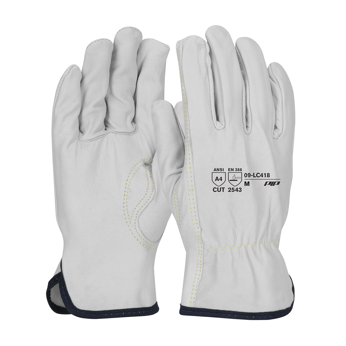 PIP® Premium Grade Top Grain Goatskin Leather Drivers Glove with Aramid Blended Lining - Keystone Thumb