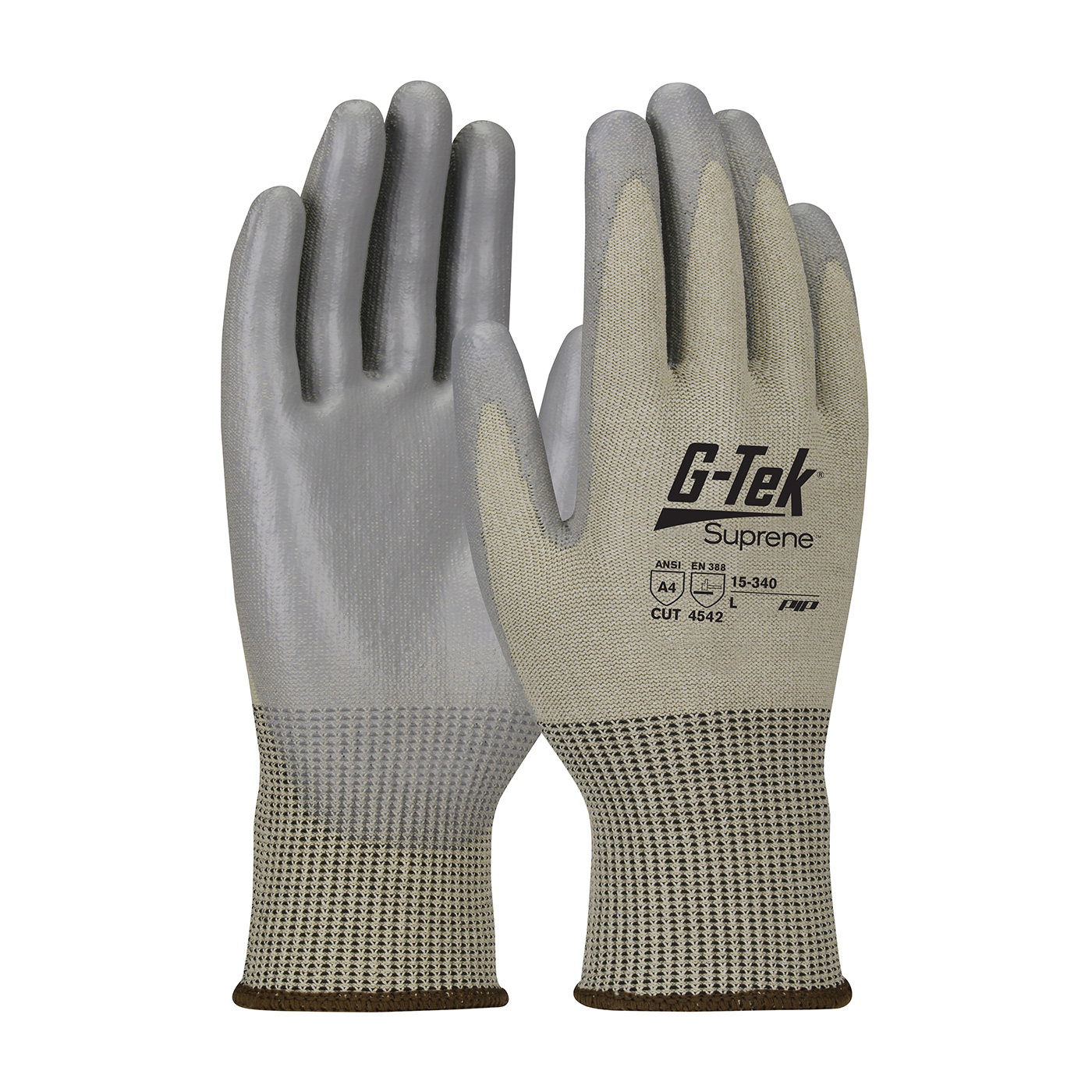 G-Tek® Suprene™ Seamless Knit Suprene™ Blended Glove with Polyurethane Coated Flat Grip on Palm & Fingers