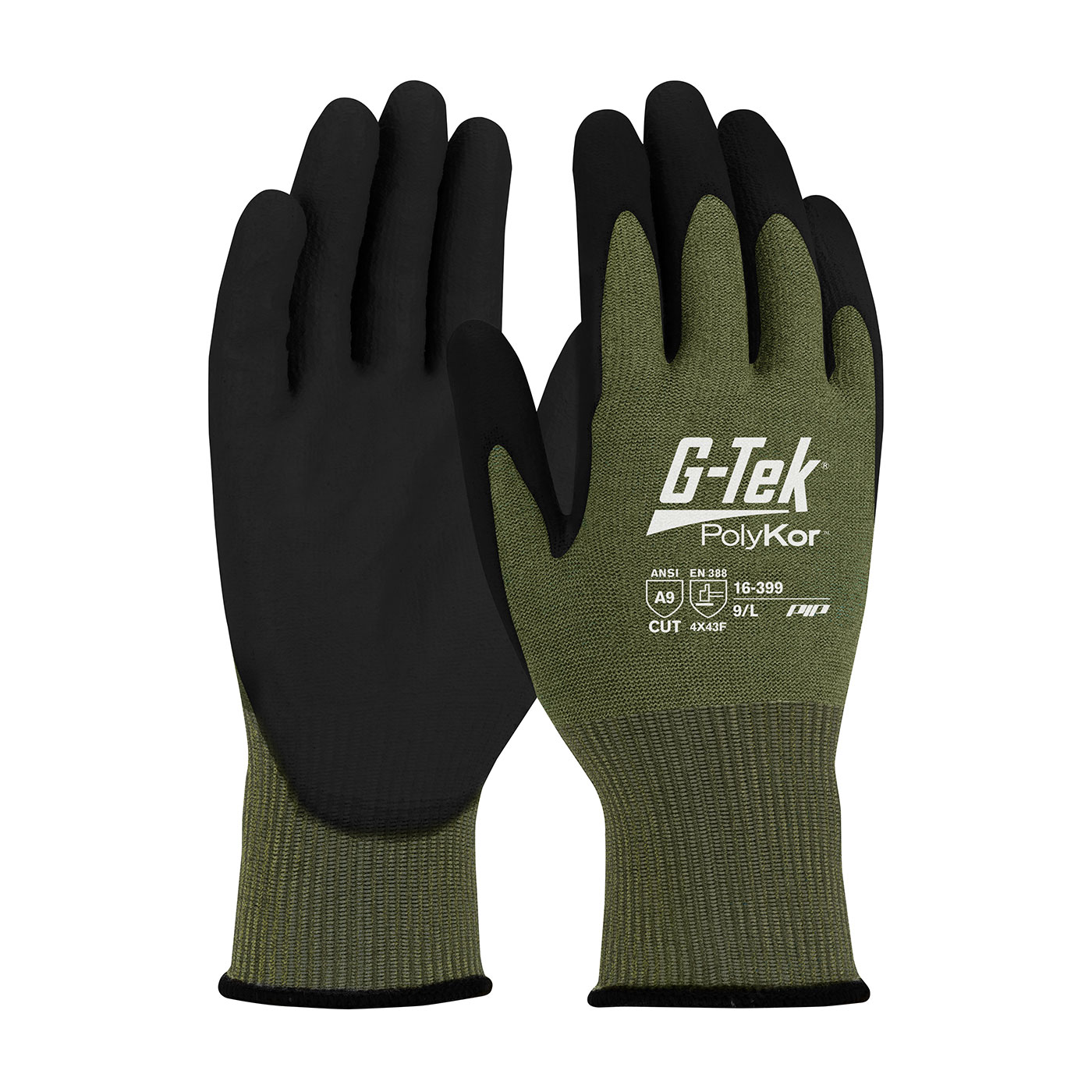 G-Tek® PolyKor® X7™ Seamless Knit PolyKor® X7™ Blended Glove with NeoFoam® Coated MicroSurface Grip on Palm & Fingers - Touchscreen Compatible