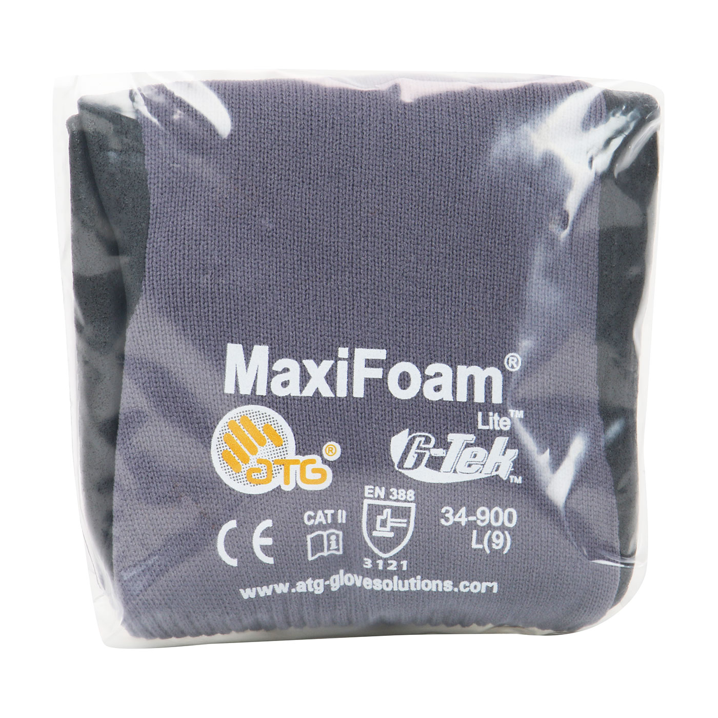 MaxiFoam® Lite Seamless Knit Nylon Glove with Nitrile Coated Foam Grip on Palm & Fingers - Vend-Ready