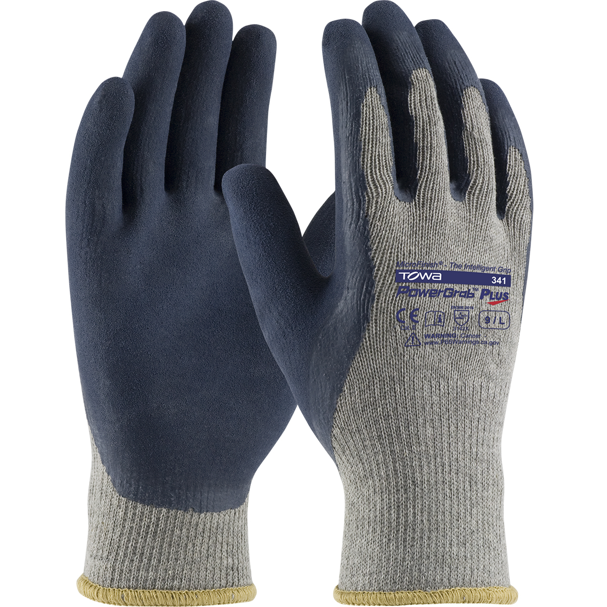 PowerGrab™ Plus Seamless Knit Cotton/Polyester Glove with Latex MicroFinish Grip on Palm & Fingers