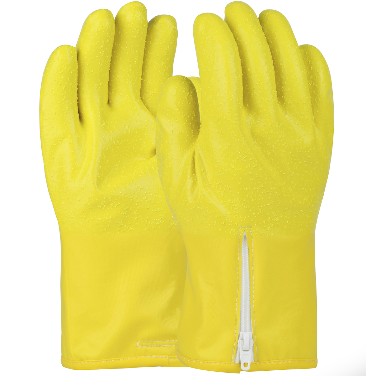 Cold Handling Polyurethane Glove with Thermal Cotton Lining - 11", Yellow, 2XL