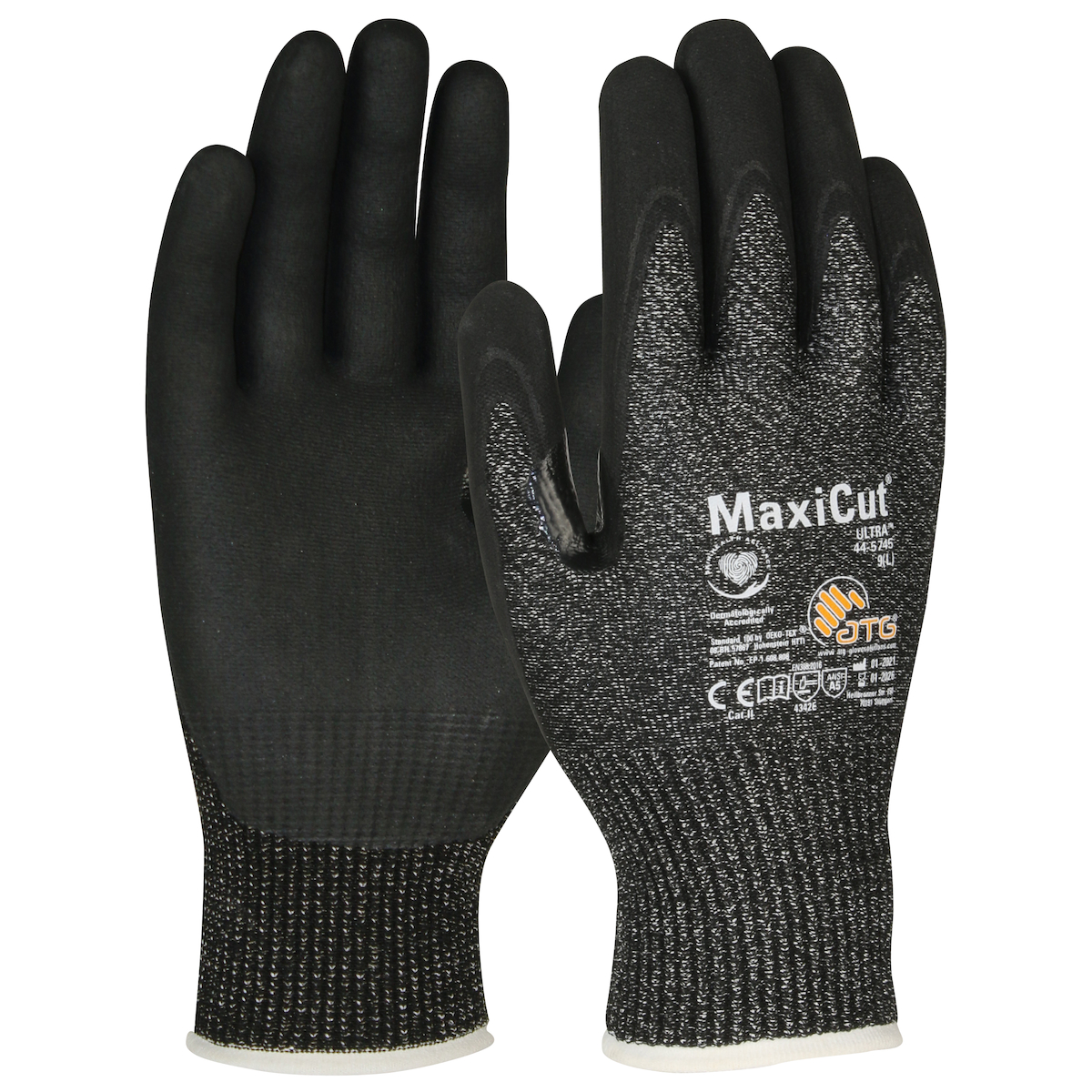 MaxiCut® Ultra™ Seamless Knit Engineered Yarn Glove with Nitrile Coated MicroFoam Grip on Palm & Fingers