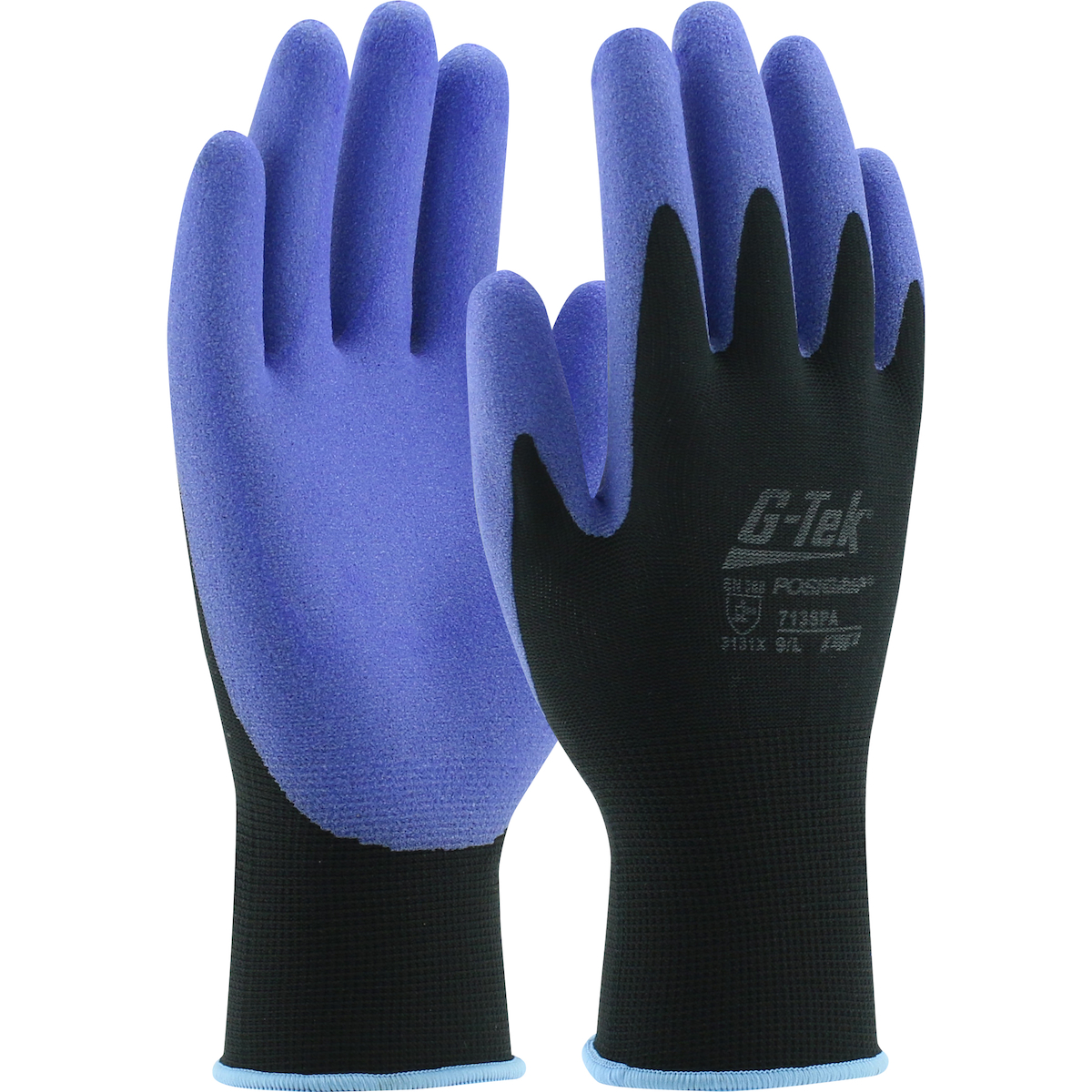 G-Tek® PosiGrip® Seamless Knit Nylon Glove with Air-Infused PVC Coating on Palm & Fingers