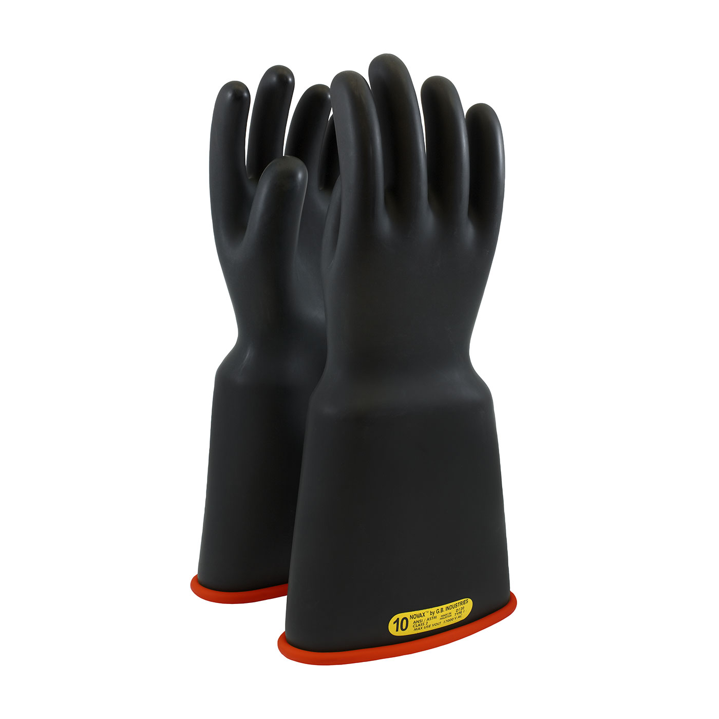 NOVAX® Class 2 Rubber Insulating Glove with Bell Cuff - 16"