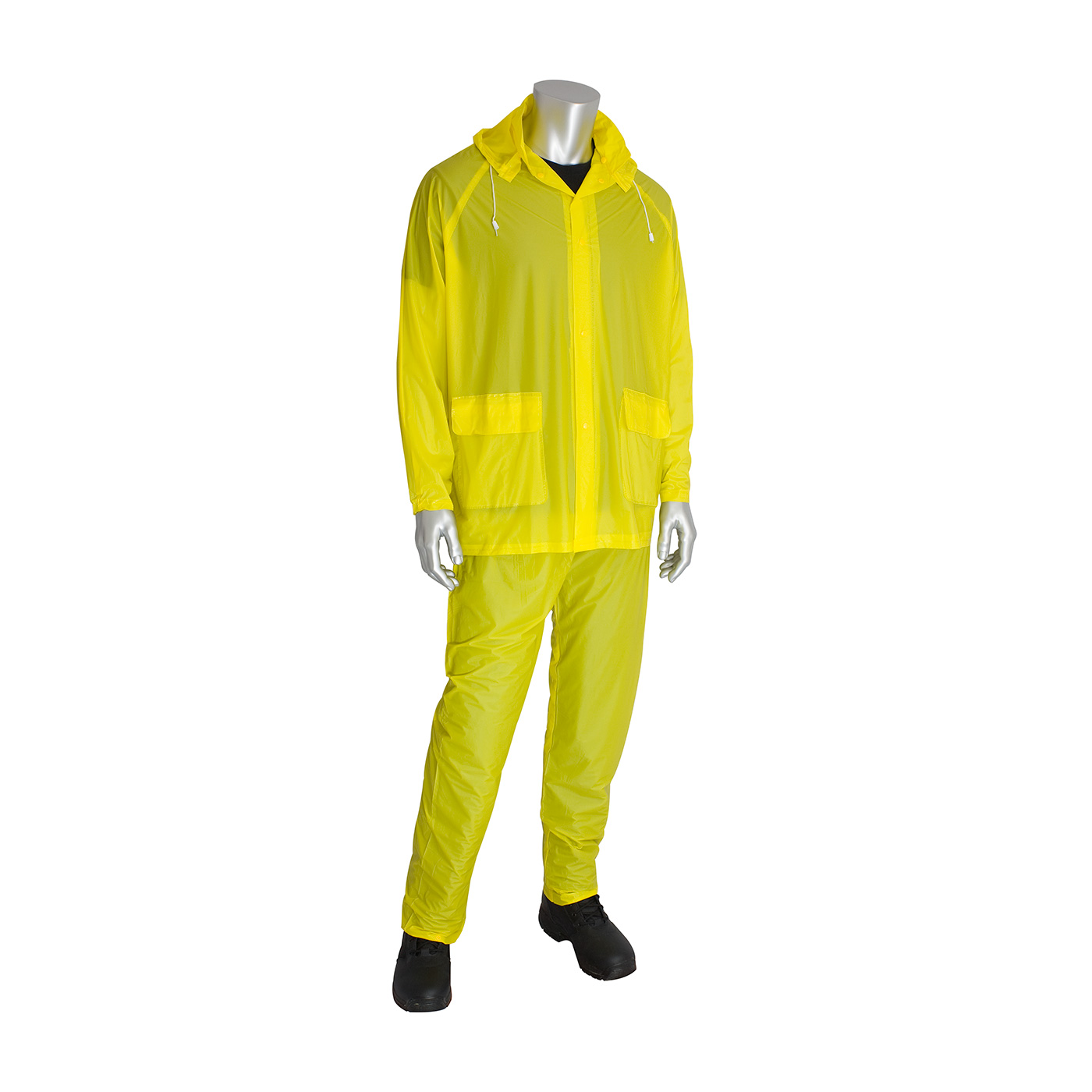 Value Three-Piece Rainsuit - 0.10 mm, Yellow, L