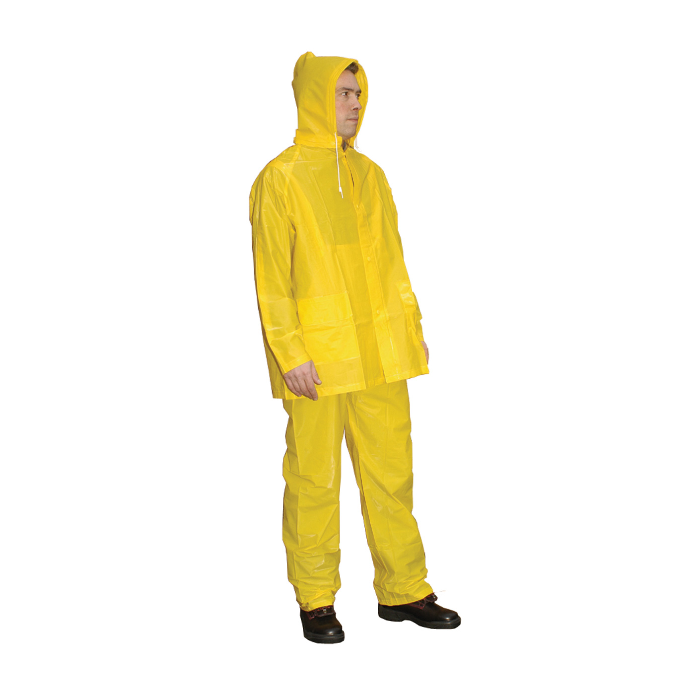 Value Three-Piece Rainsuit - 0.25 mm, Yellow, 4XL