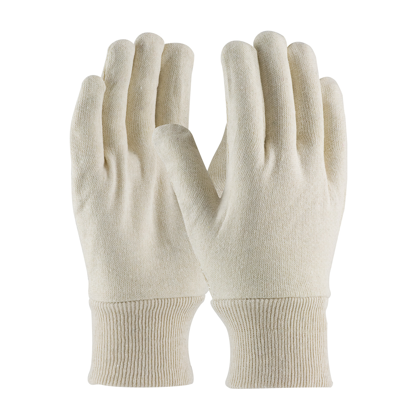 Medium Weight Polyester/Cotton Jersey Glove - Men's, Natural, MENS