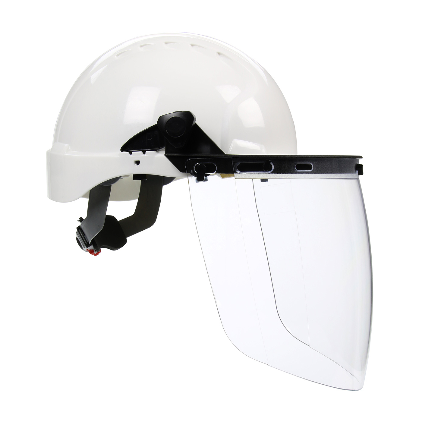 Plastic Face Shield Bracket for Cap Style Hard Hats with Universal Slots, , OS