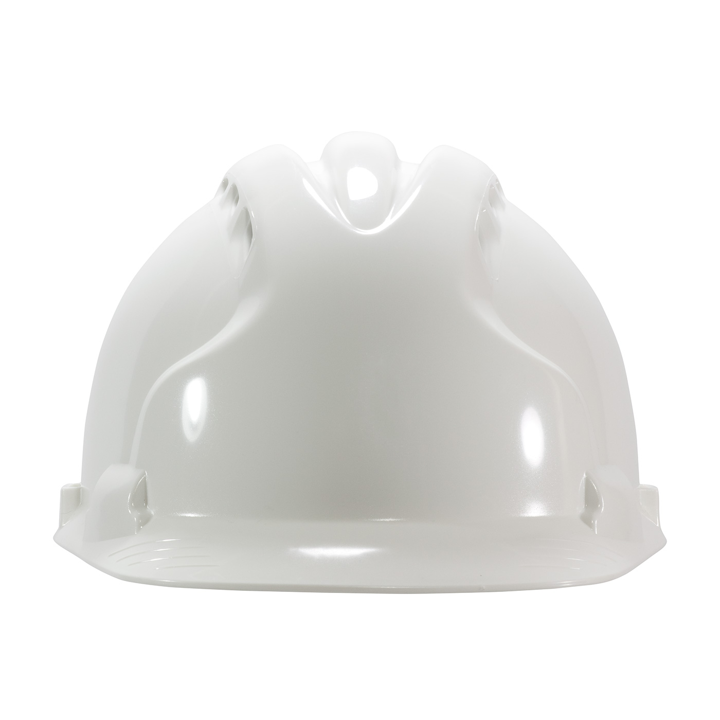 Vented, Type II Hard Hat with HDPE Shell, EPS Impact Liner, Polyester Suspension and Wheel Ratchet Adjustment, White, OS