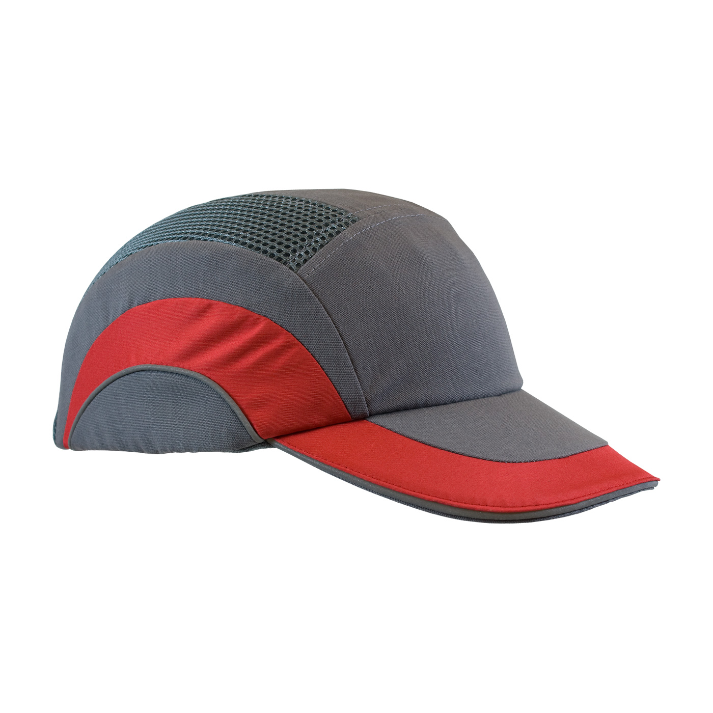 Baseball Style Bump Cap with HDPE Protective Liner and Adjustable Back, Red, OS