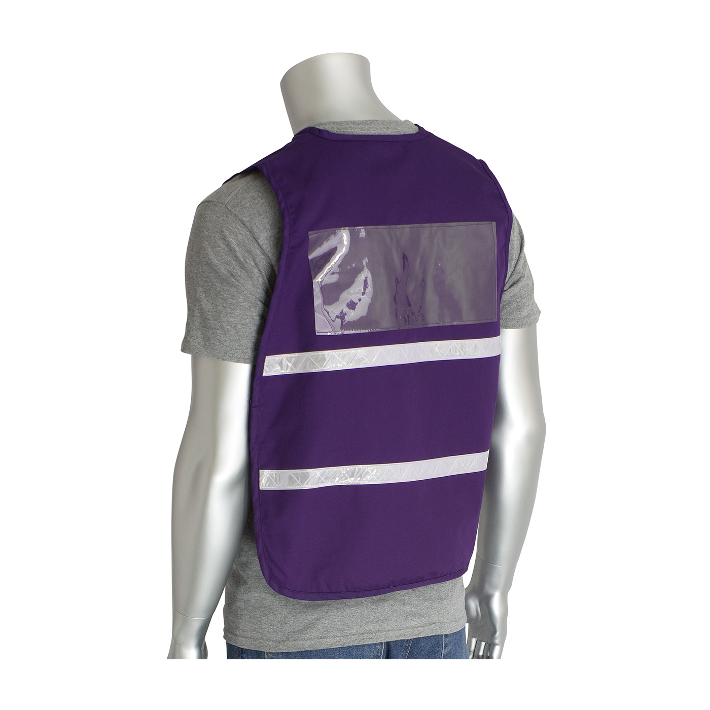 Non-ANSI Incident Command Vest - Cotton/Polyester Blend, Purple, 2XL-3XL