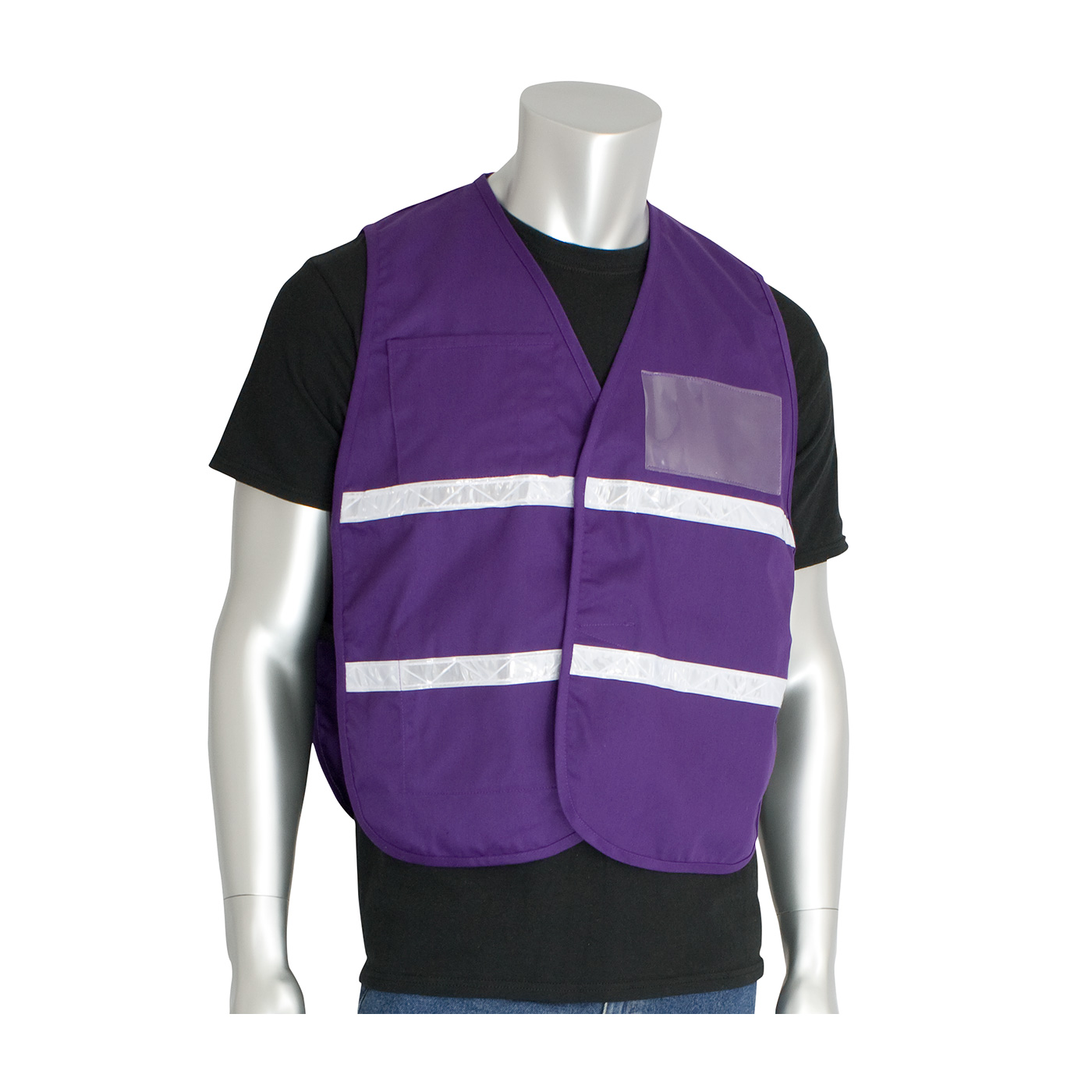 Non-ANSI Incident Command Vest - Cotton/Polyester Blend, Purple, 2XL-3XL