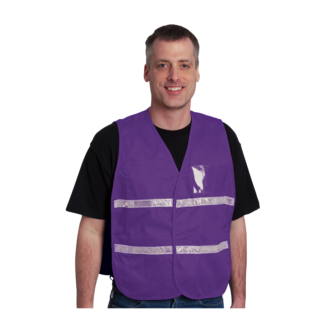 Non-ANSI Incident Command Vest - Cotton/Polyester Blend, Purple, 2XL-3XL