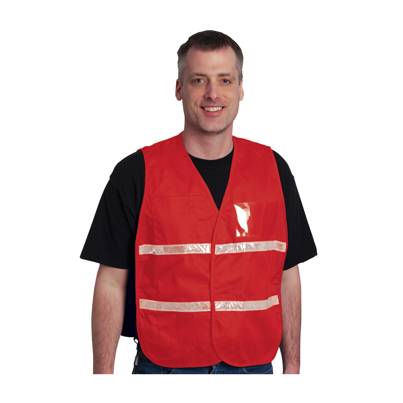 Non-ANSI Incident Command Vest - Cotton/Polyester Blend, Red, M-XL