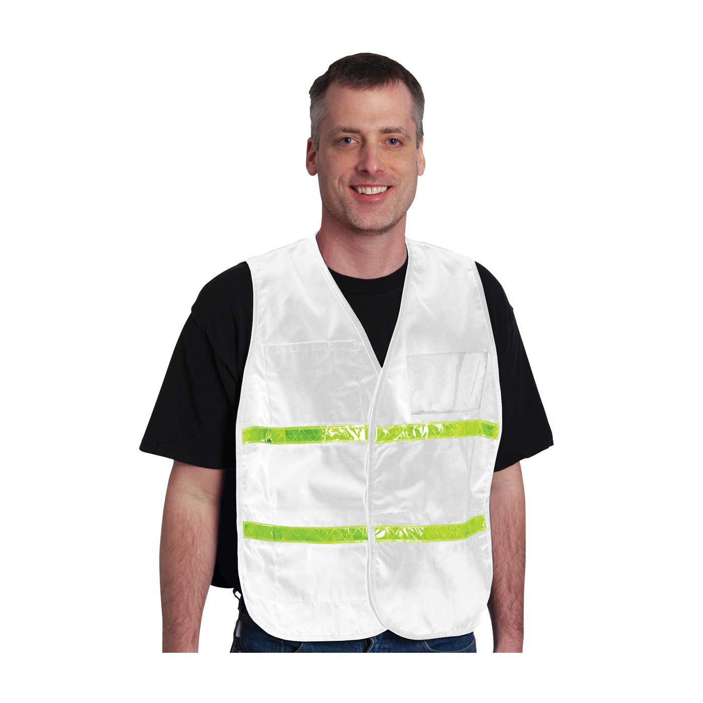 Non-ANSI Incident Command Vest - Cotton/Polyester Blend, White, 4XL-5XL