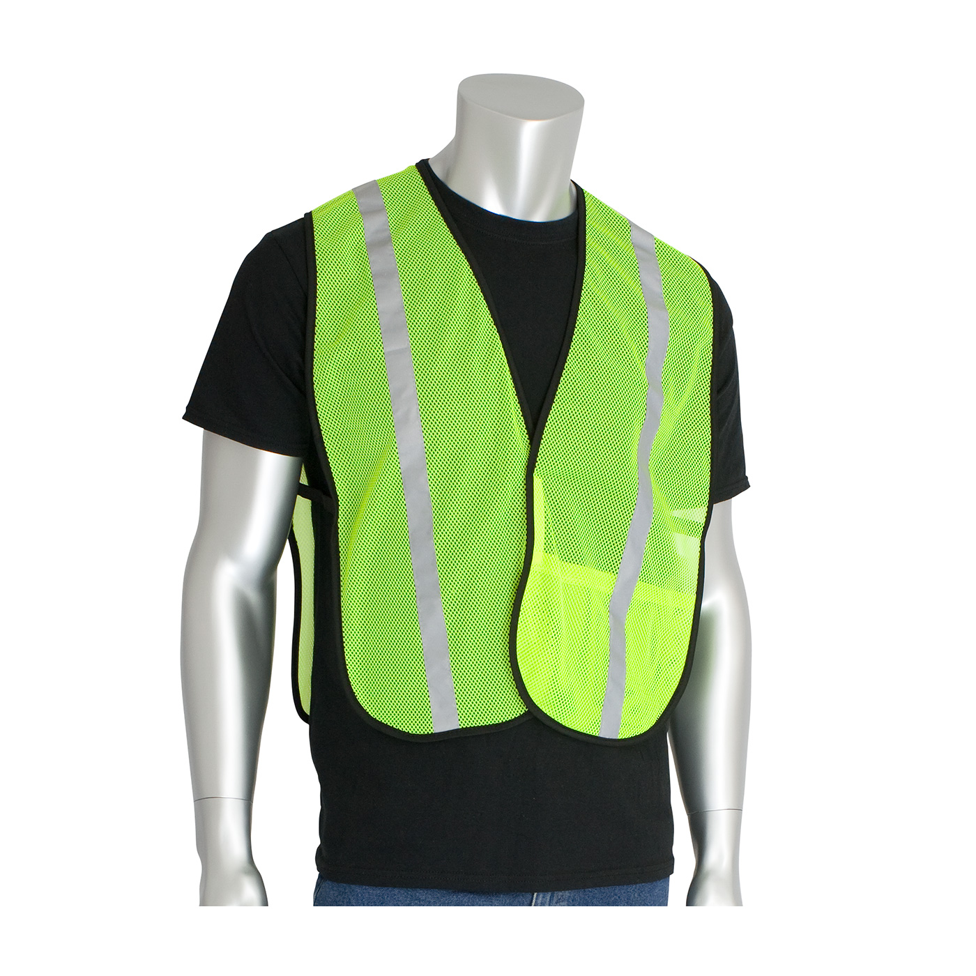 Non-ANSI One Pocket Mesh Safety Vest, Hi-Vis Yellow, OS