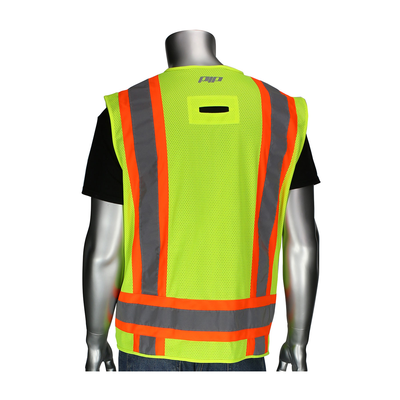 ANSI Type R Class 2 Two-Tone Eleven Pocket Surveyors Vest with Solid ...