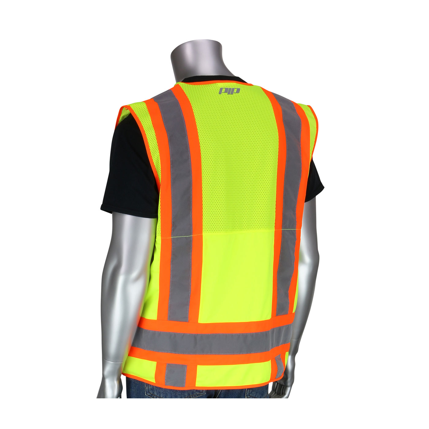 ANSI Type R Class 2 Two-Tone Ten Pocket Surveyors Tech Vest, Hi-Vis Yellow, 2XL