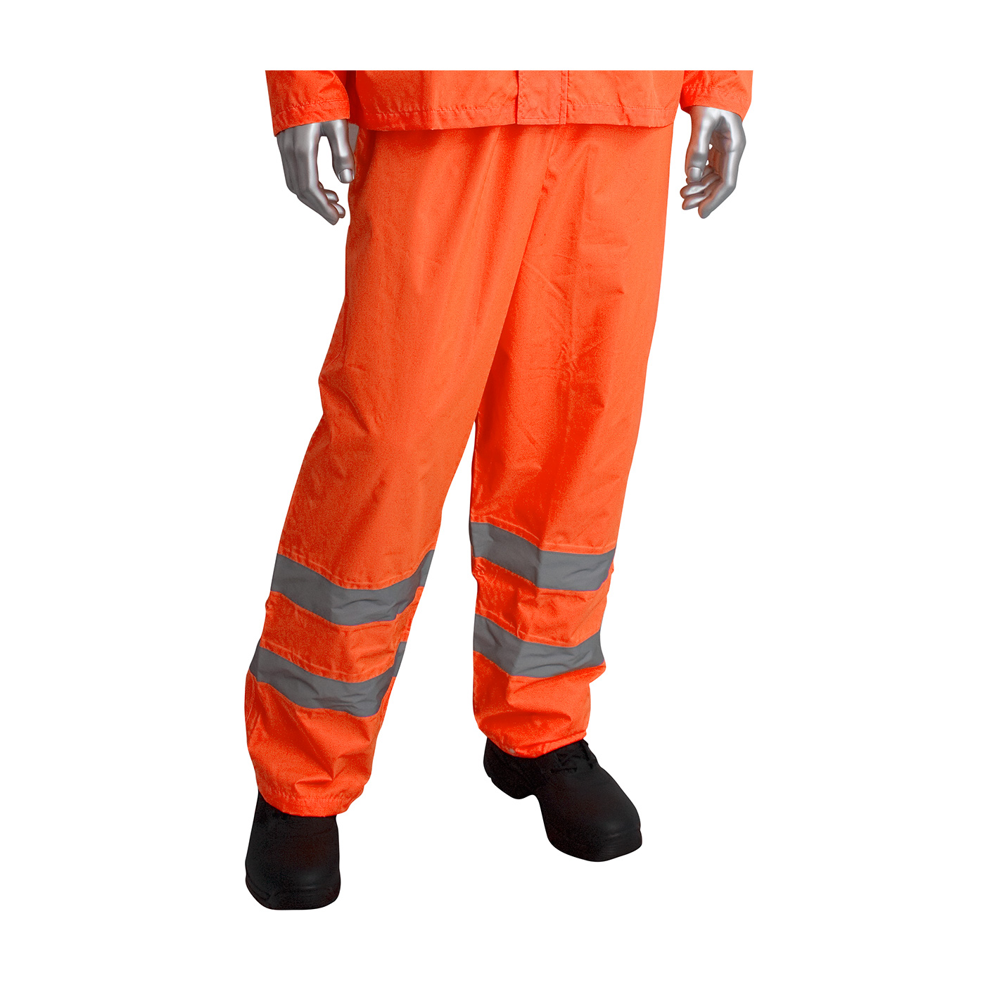 ANSI Type R Class 3 Two-Piece Value Rainsuit Set, Hi-Vis Orange, S-M