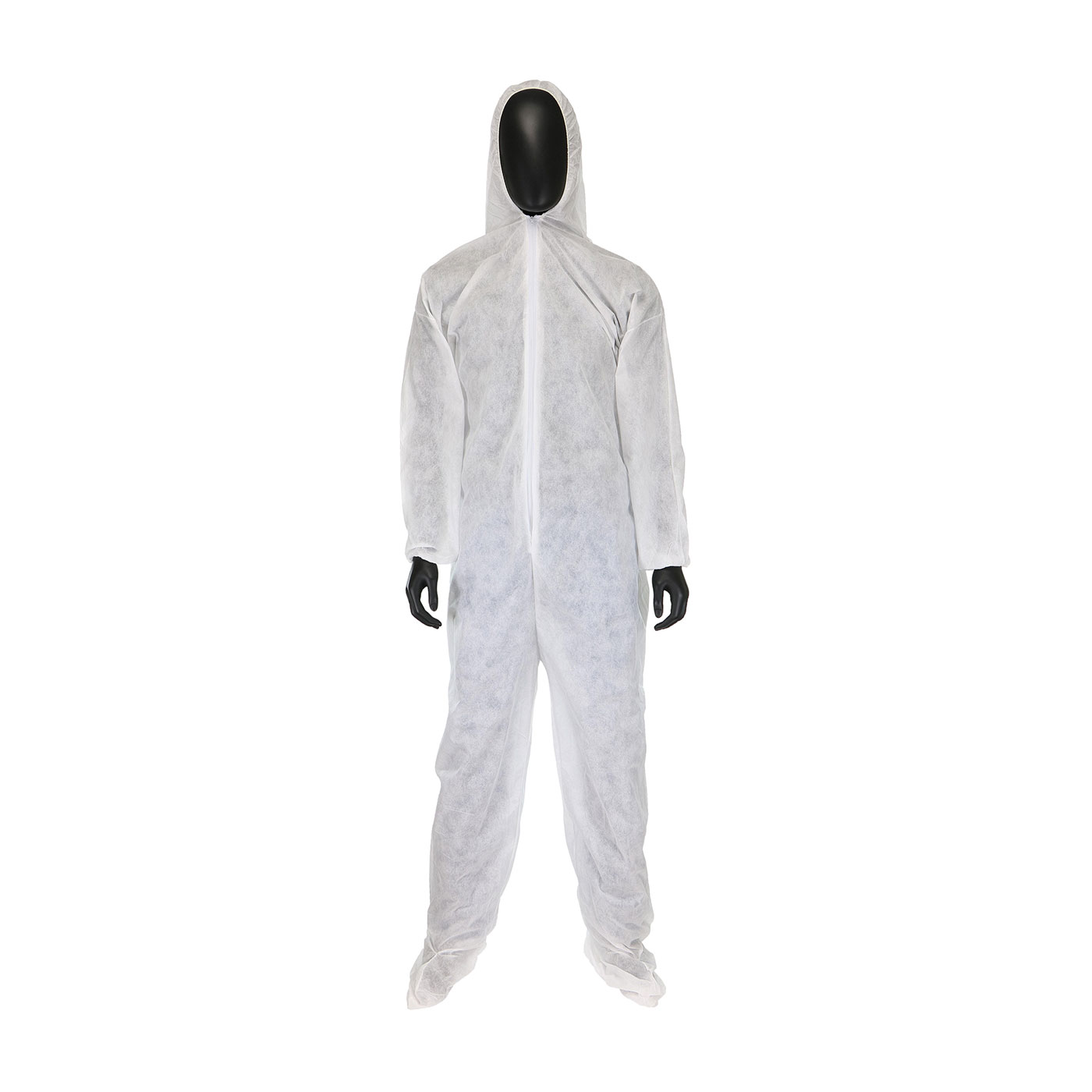 SMS Coverall with Hood & Boot 42 gsm, White, 5XL