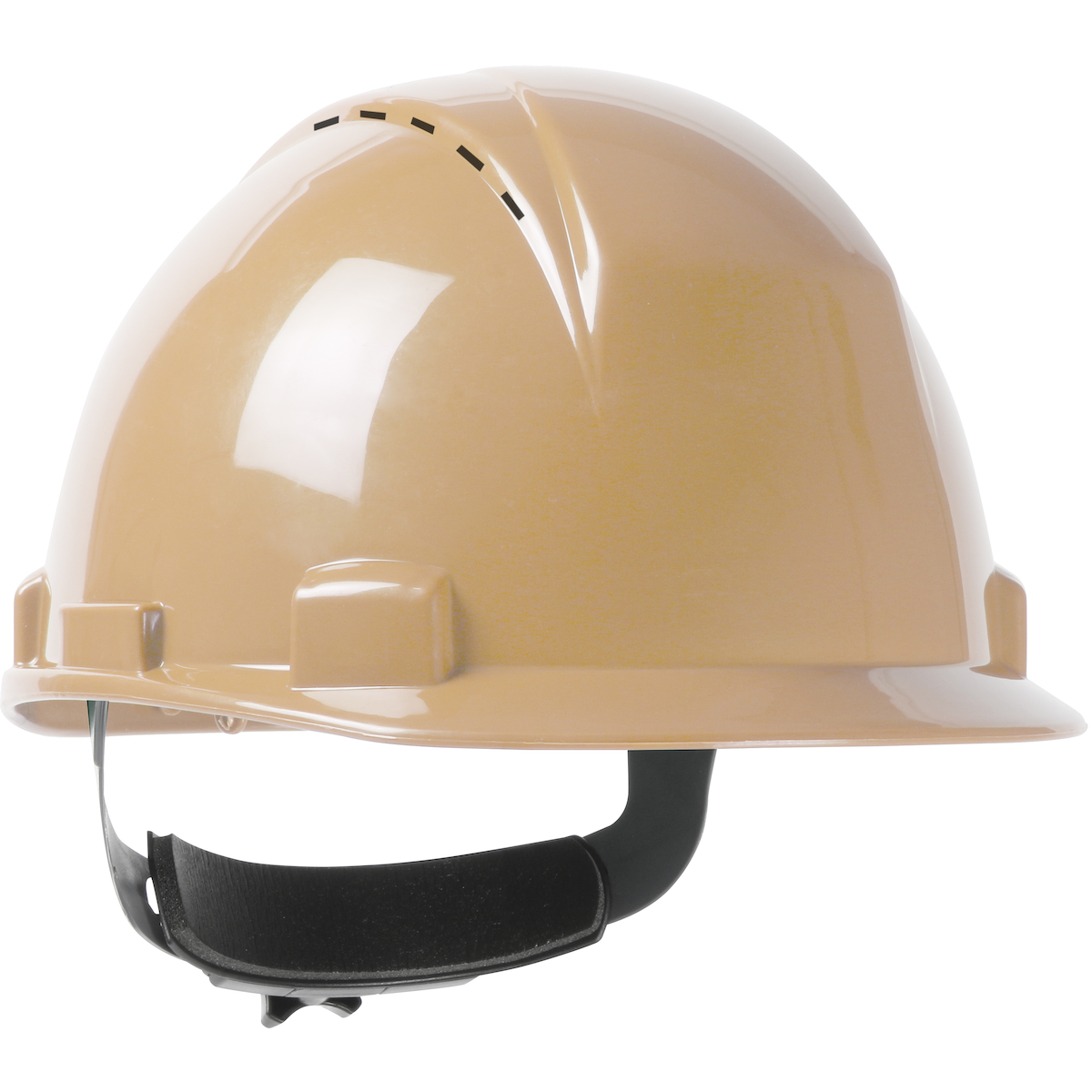 Logan™ Short Brim, Vented, Cap Style Hard Hat with HDPE Shell, 4-Point Textile Suspension and Wheel Ratchet Adjustment