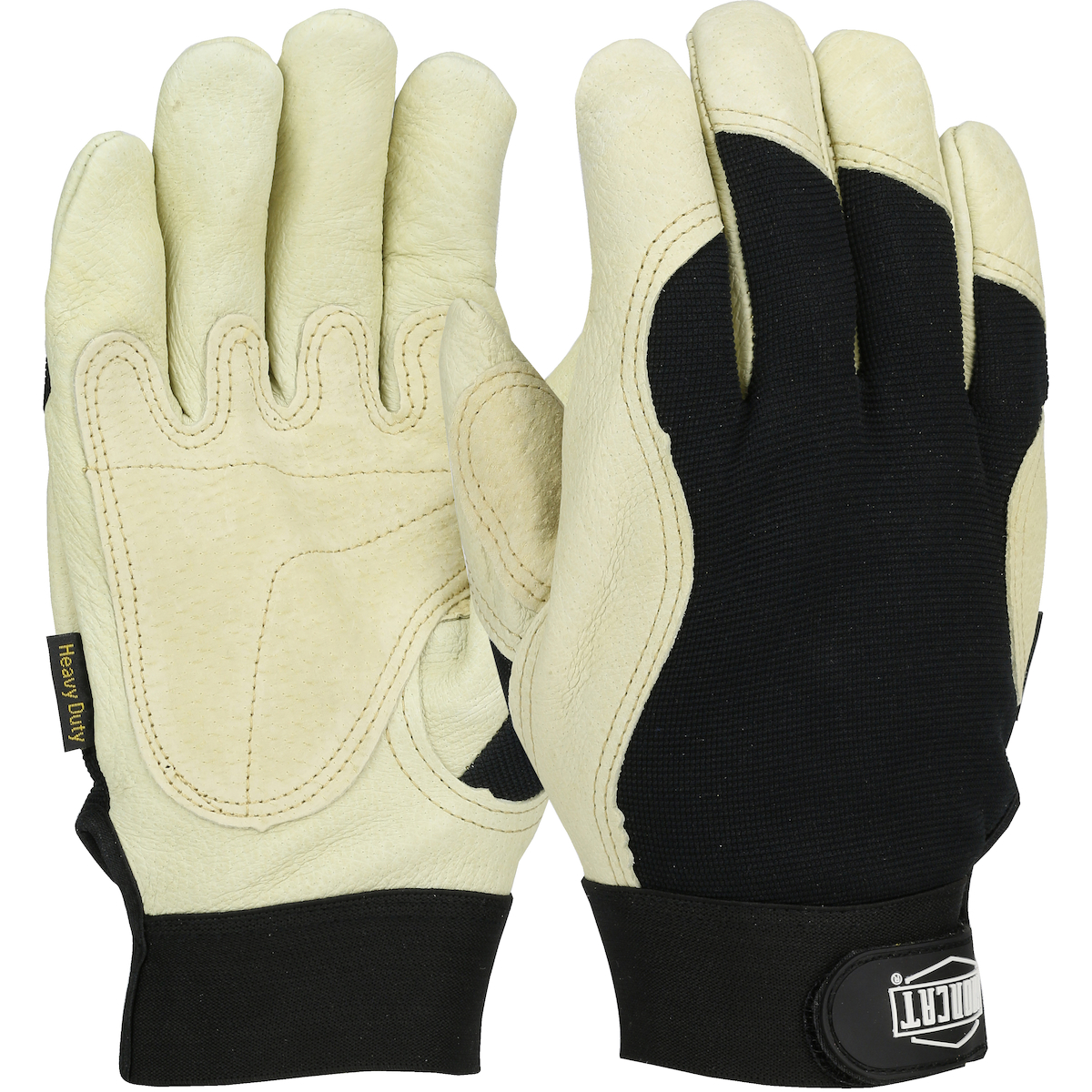 Ironcat® Heavy Duty Top Grain Pigskin Leather Reinforced Palm Glove with Fabric Back and 3M™ Thinsulate™ Lining