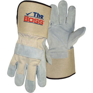 Split Leather Palms with Gauntlet Cuffs