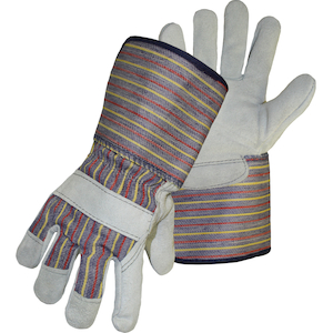 Split Leather Palms with Gauntlet Cuffs