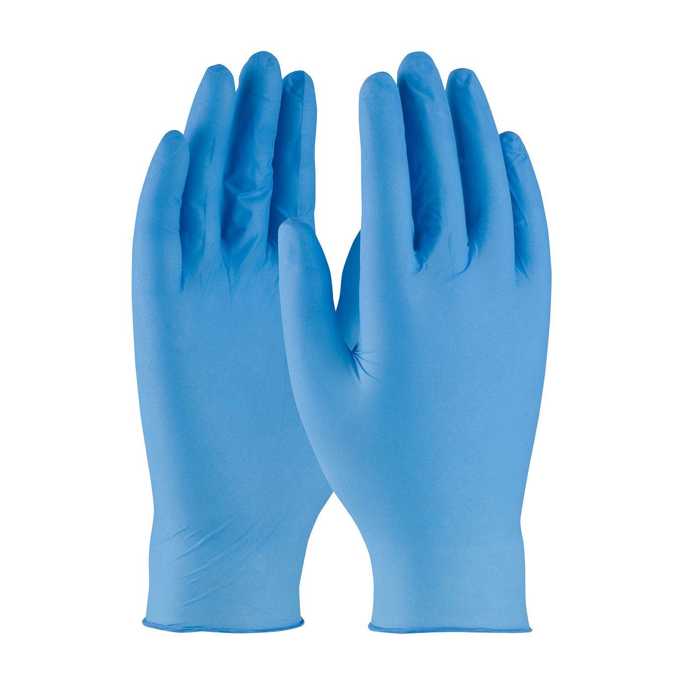 Disposable Nitrile Glove, Powder Free with Textured Grip - 4 mil, Blue, 2XL